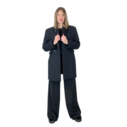 STELLA MC CARTNEY Cappotto nero girocollo 