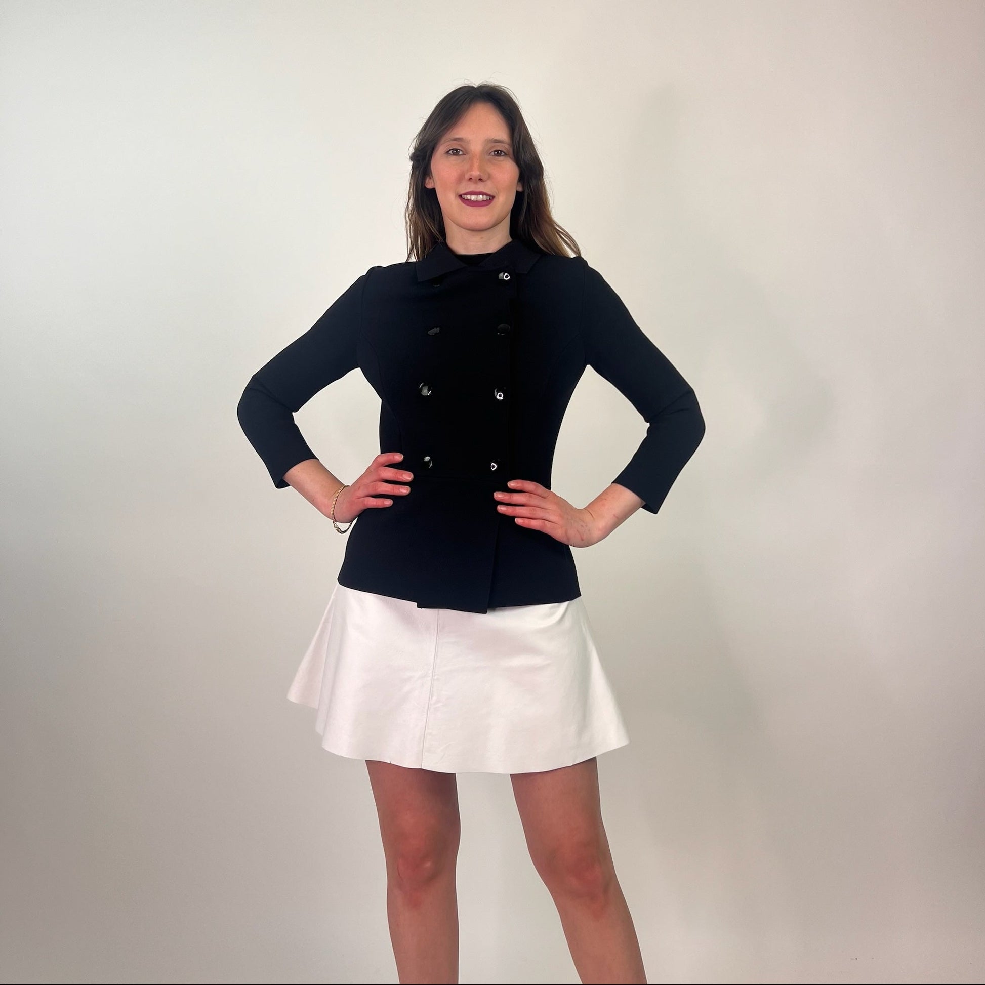 STELLA MC CARTNEY Giacca elasticizzata in jersey nera
