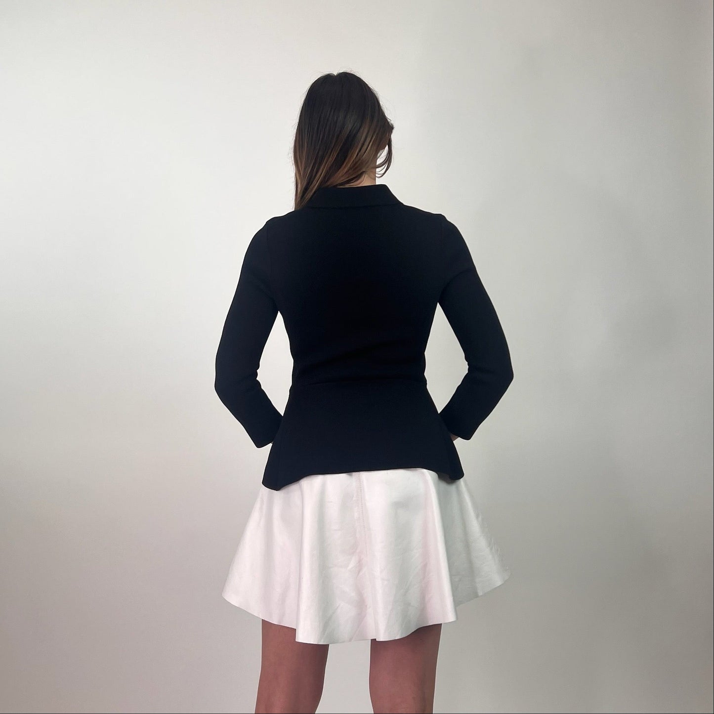 STELLA MC CARTNEY Giacca elasticizzata in jersey nera