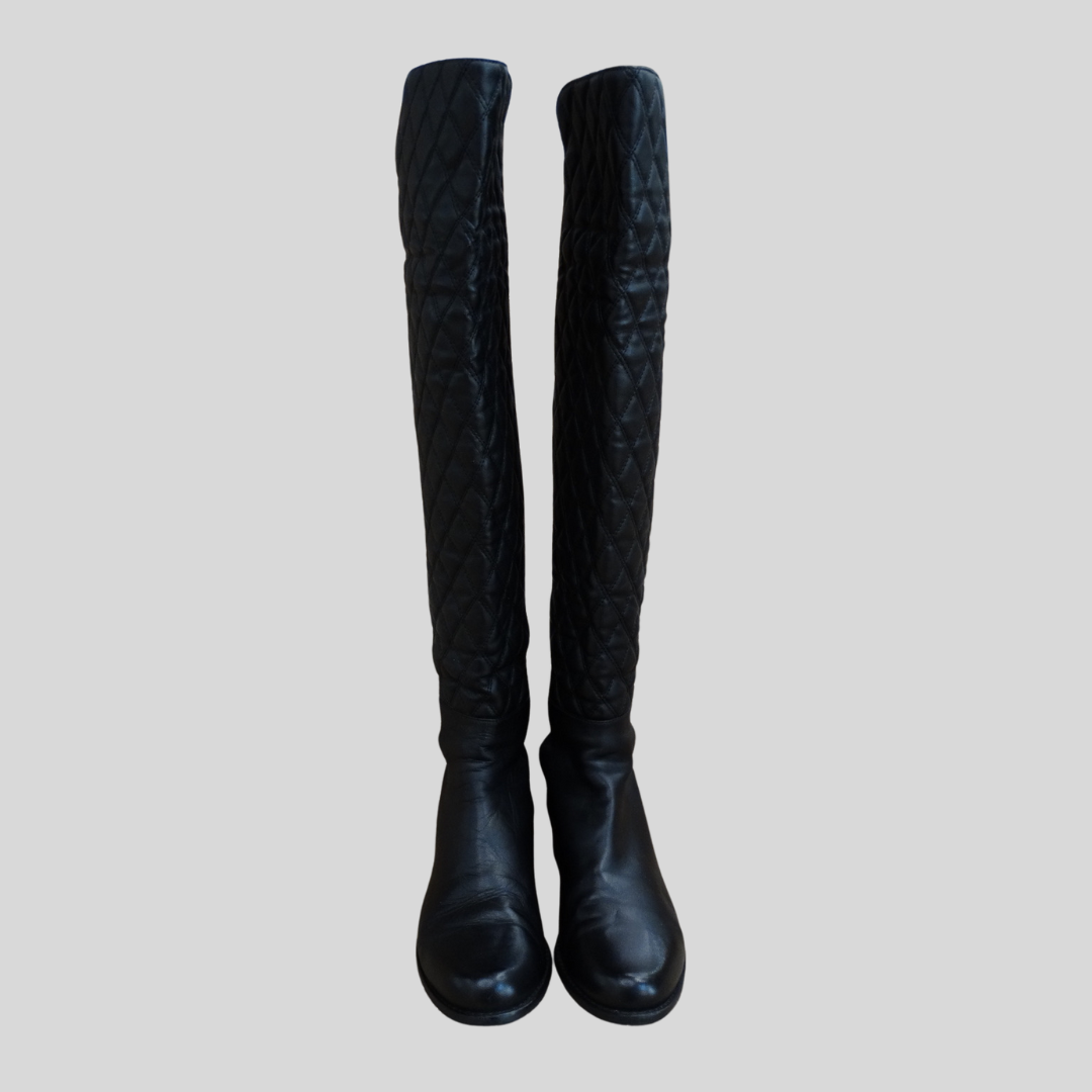 STUART WEITZMAN Stivale gambale alto in pelle