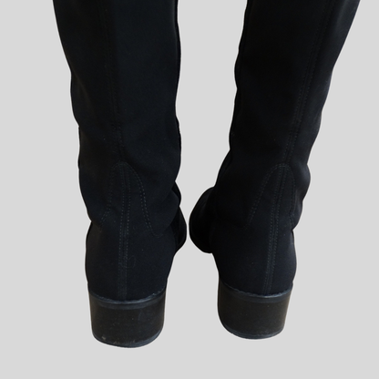 STUART WEITZMAN Stivale gambale alto scamosciato