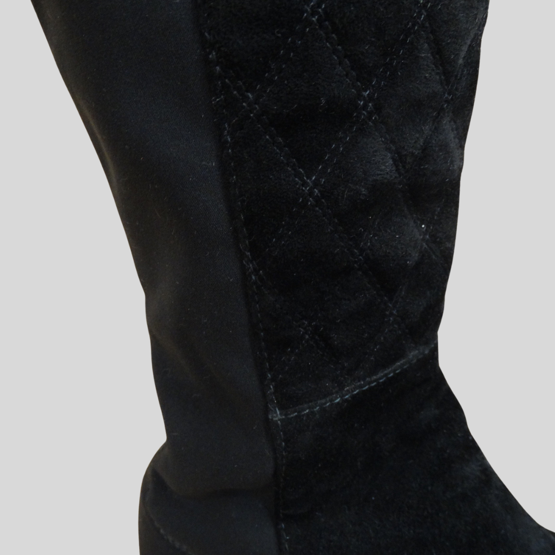 STUART WEITZMAN Stivale gambale alto scamosciato