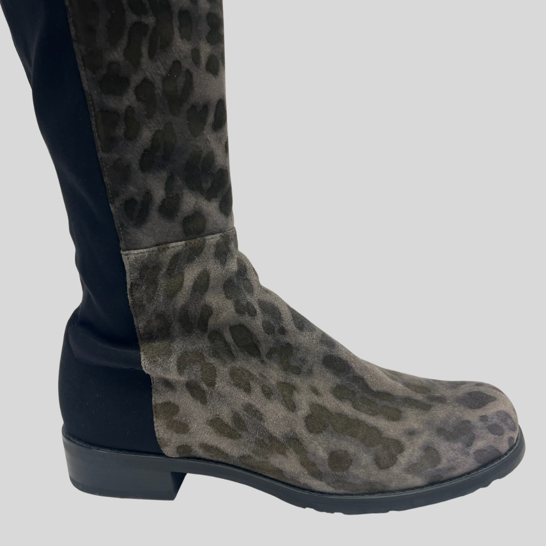 STUART WEITZMAN stivale gambale alto fondo grigio