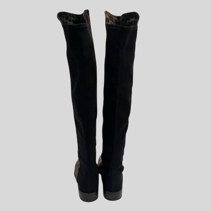 STUART WEITZMAN stivale gambale alto fondo grigio