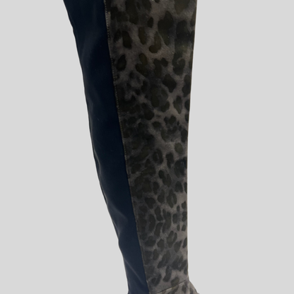 STUART WEITZMAN stivale gambale alto fondo grigio