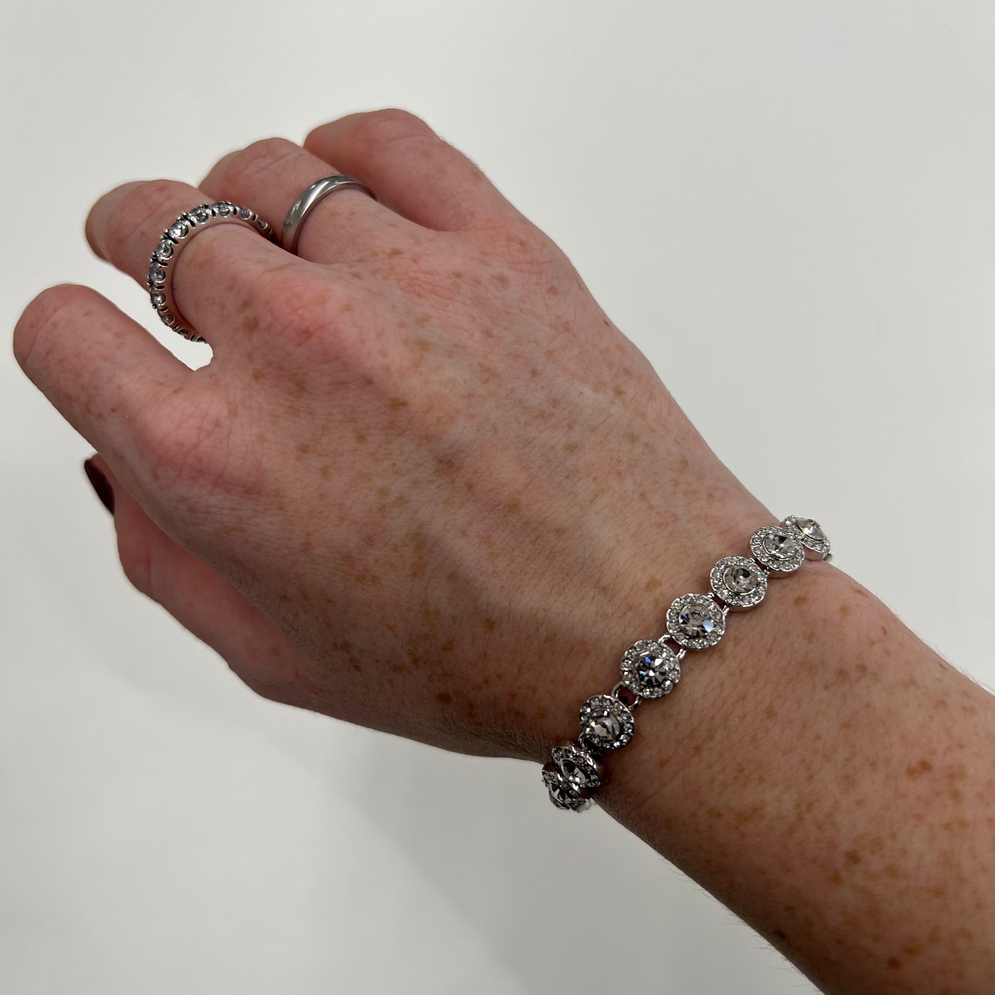 SWAROVSKI Bracciale tennis pavé argento