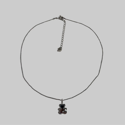 SWAROVSKI Collana con teddy argento
