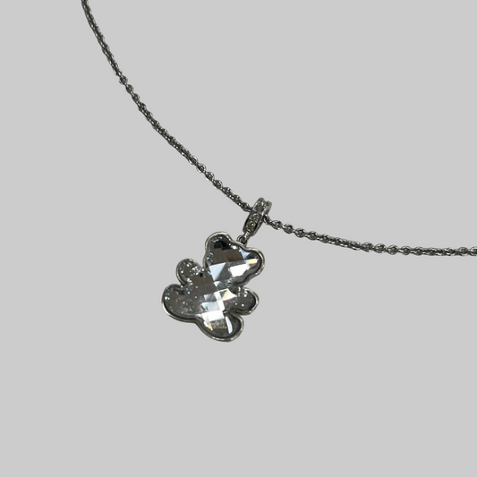 SWAROVSKI Collana con teddy argento