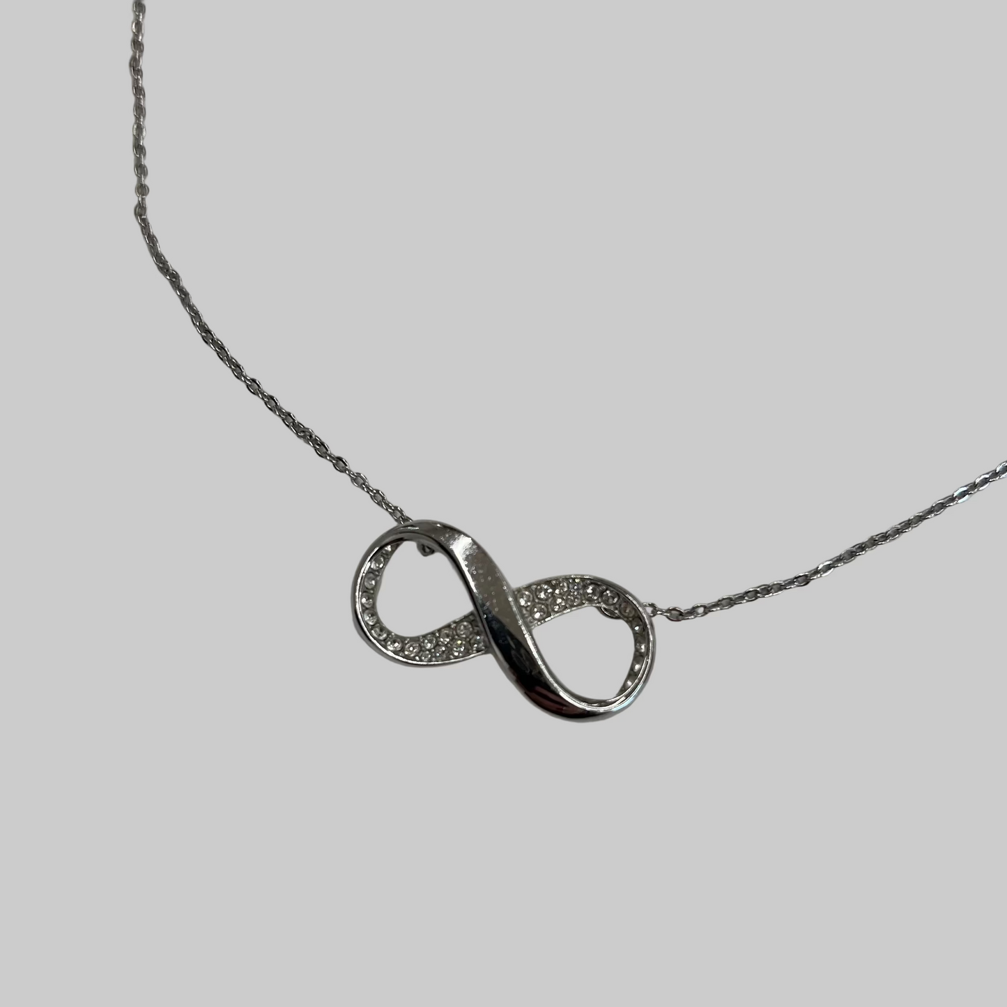 SWAROVSKI Collana infinity argento