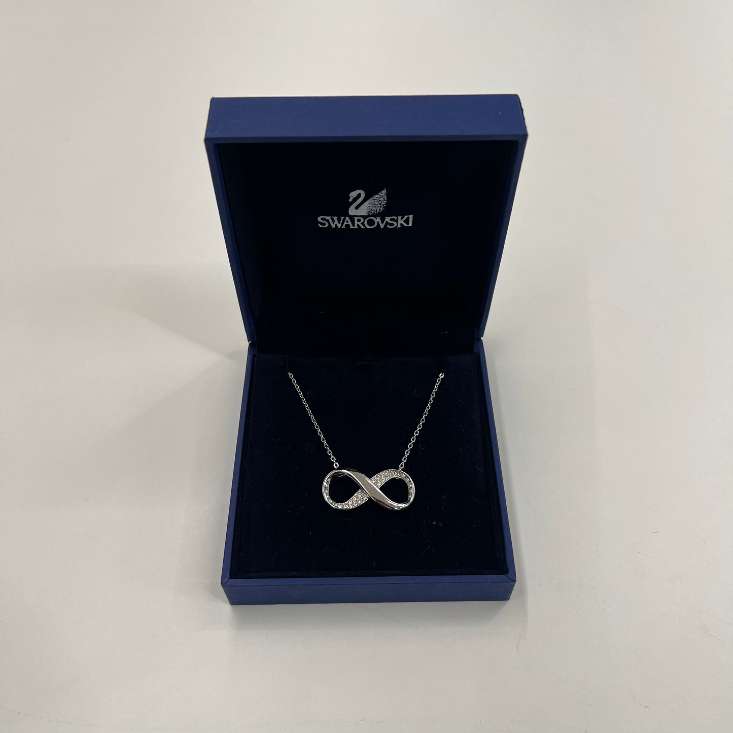 SWAROVSKI Collana infinity argento