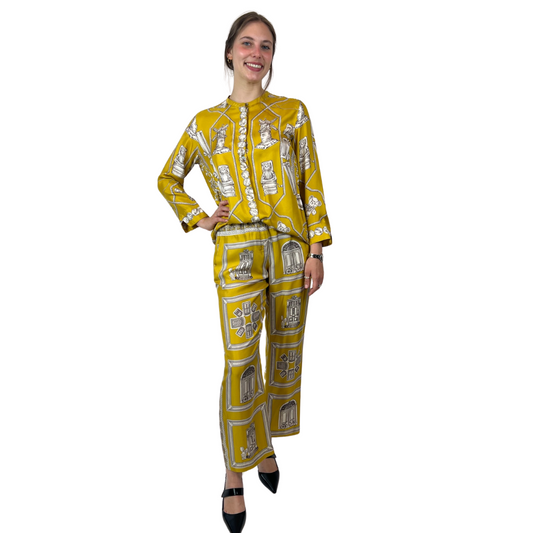 'S MAX MARA Completo camicia e pantalone in seta