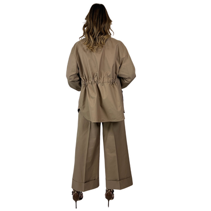 'S MAX MARA Completo safari beige giacca e pantaloni