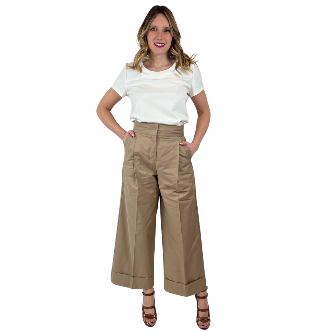 'S MAX MARA Completo safari beige giacca e pantaloni