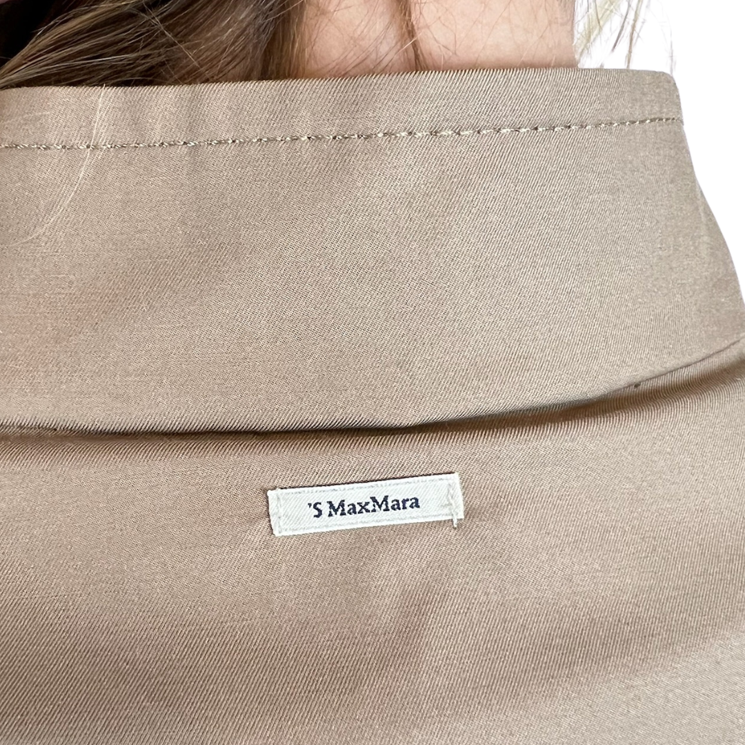 'S MAX MARA Completo safari beige giacca e pantaloni