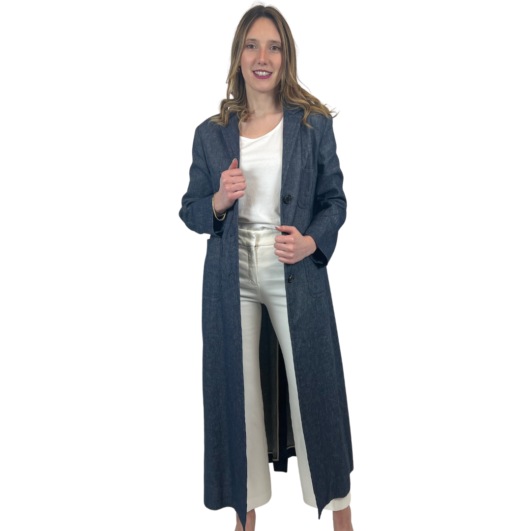 'S MAX MARA Soprabito lungo in denim