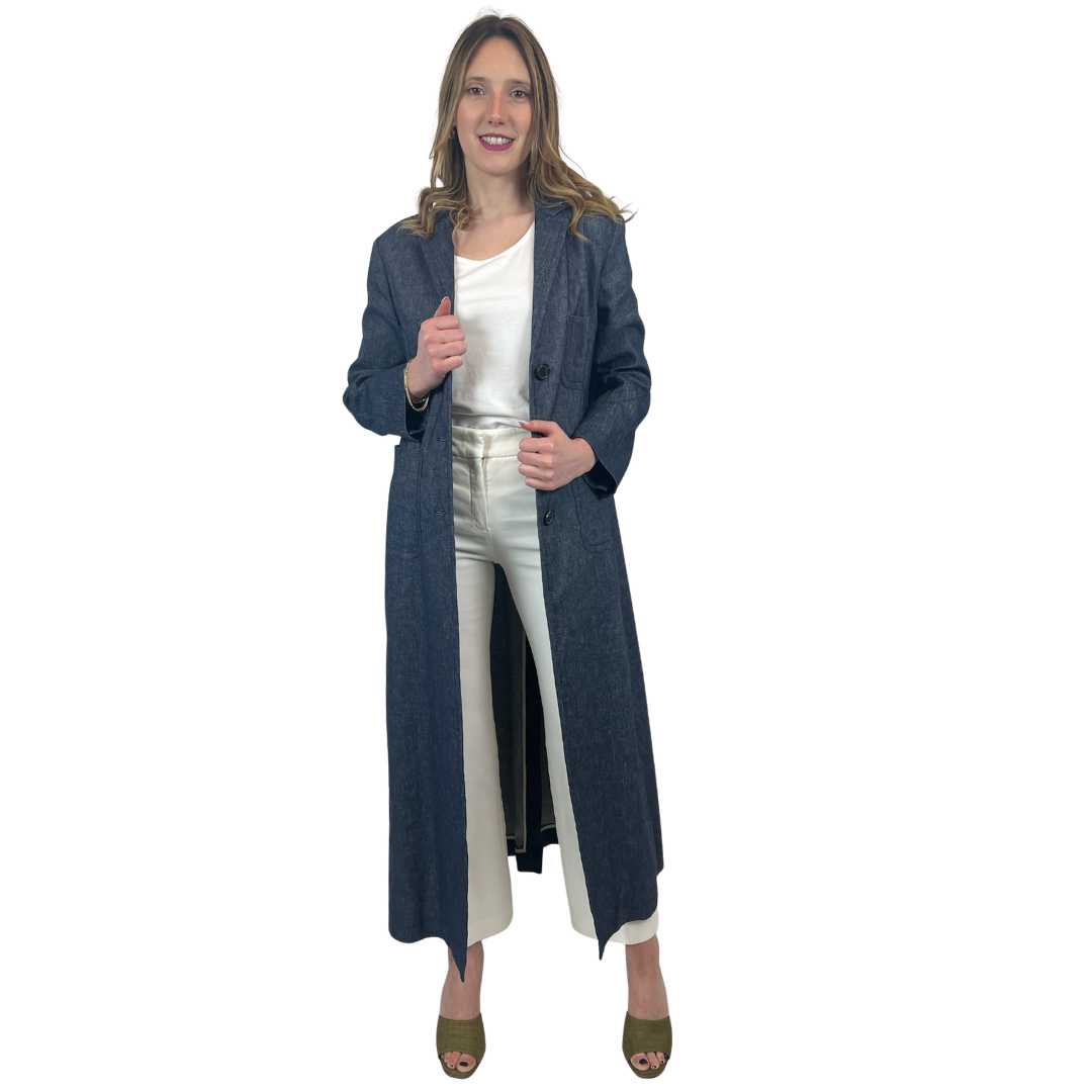 'S MAX MARA Soprabito lungo in denim