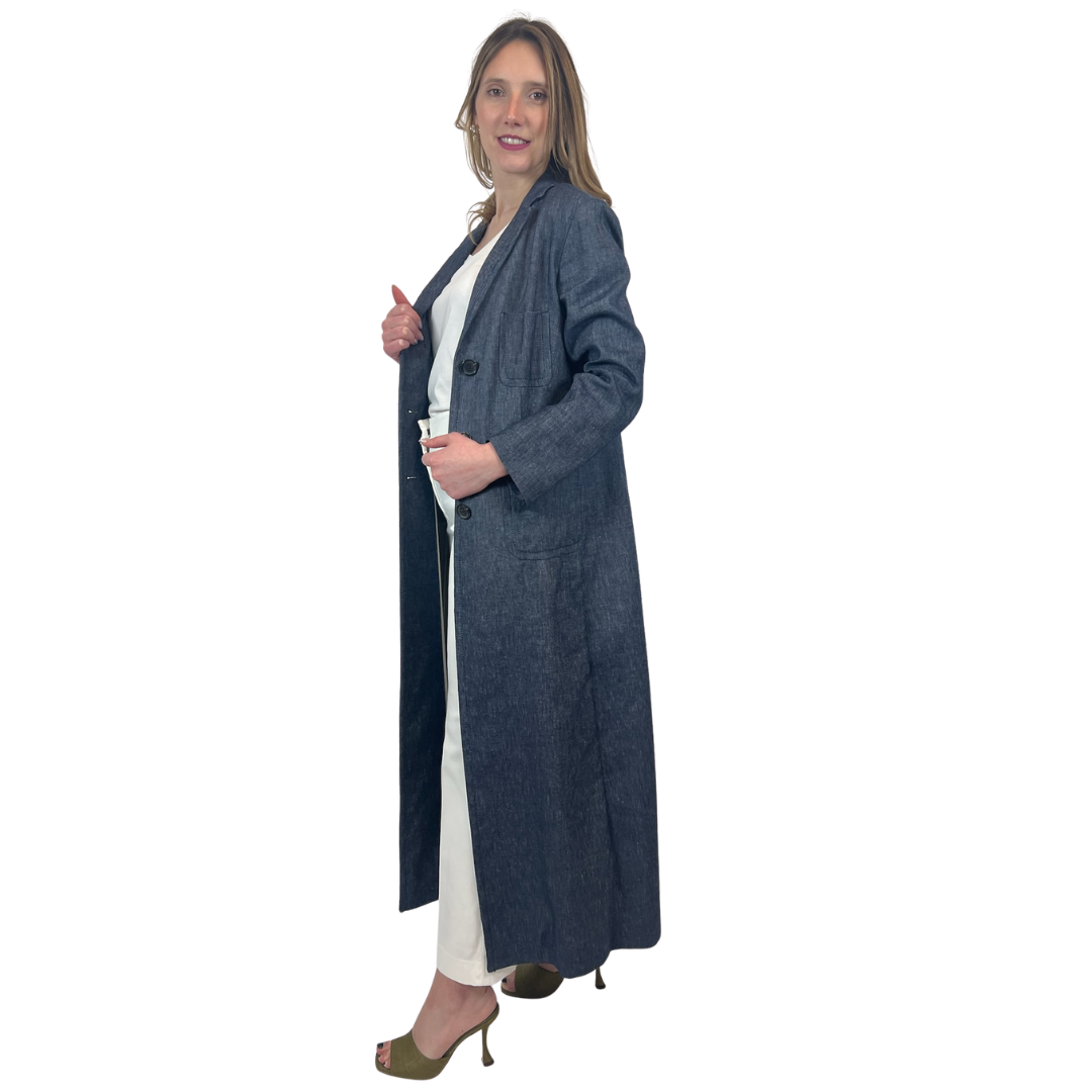 'S MAX MARA Soprabito lungo in denim