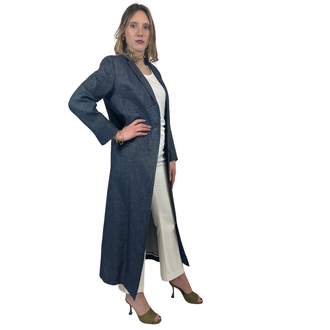'S MAX MARA Soprabito lungo in denim
