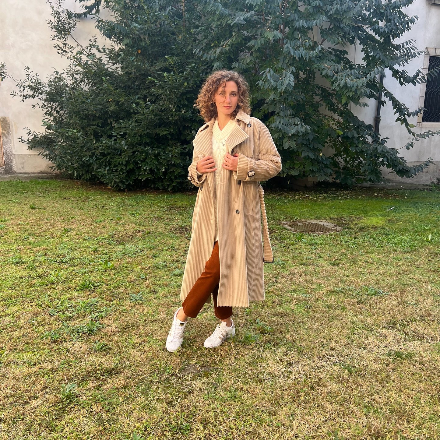 TAGLIATORE Cappotto a coste in velluto