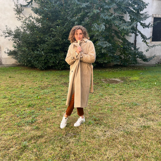 TAGLIATORE Cappotto a coste in velluto