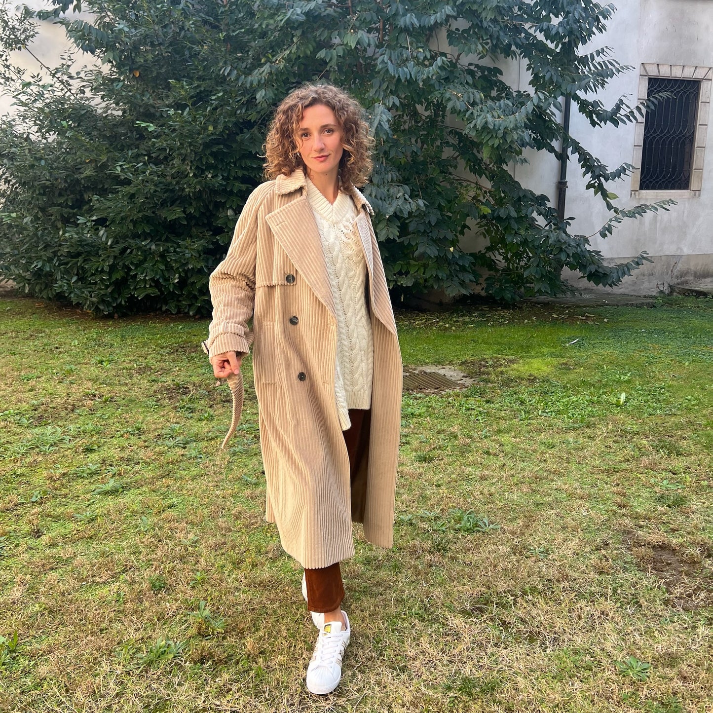 TAGLIATORE Cappotto a coste in velluto