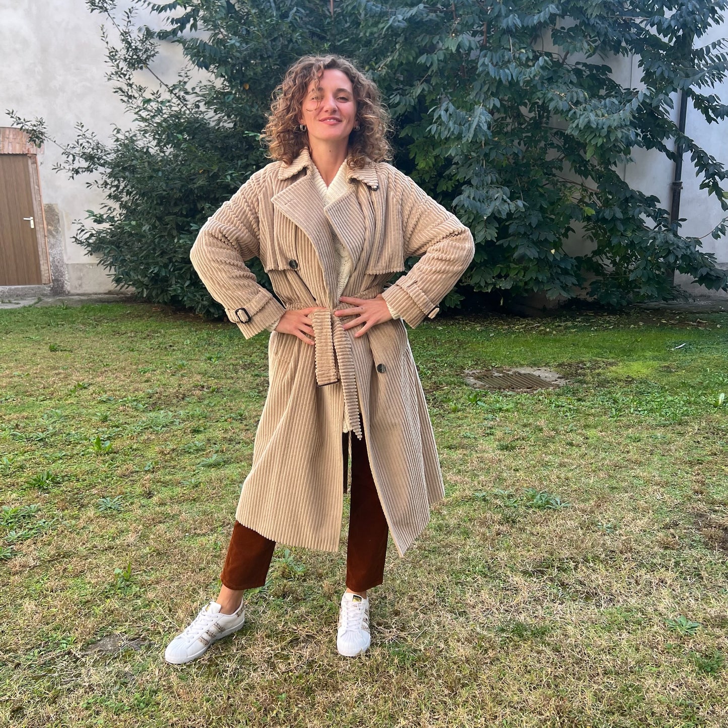 TAGLIATORE Cappotto a coste in velluto