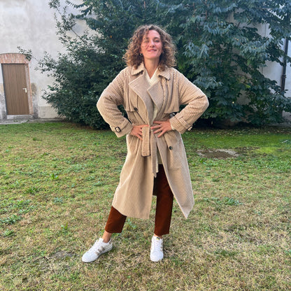 TAGLIATORE Cappotto a coste in velluto