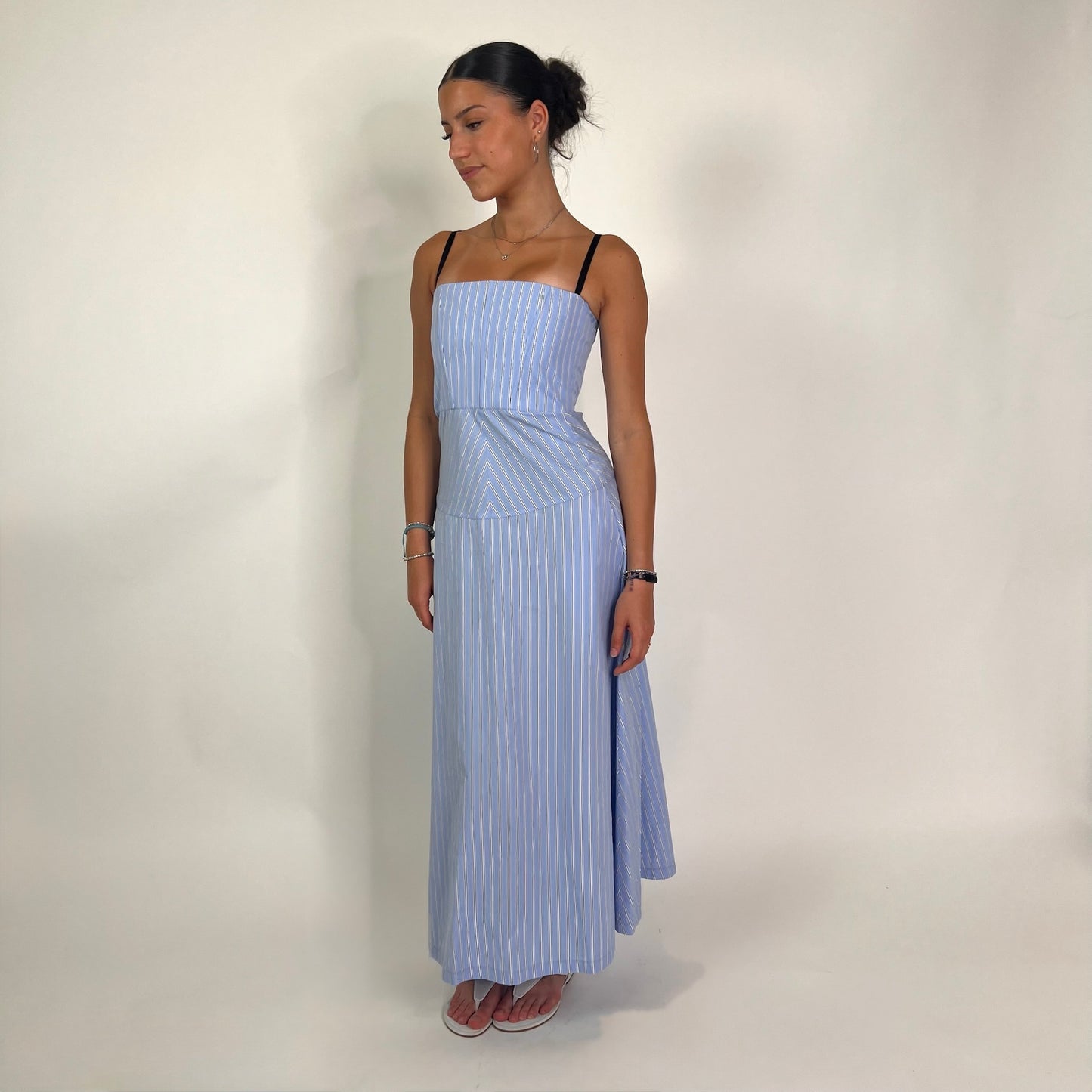 TELA Abito azzurro con camicia