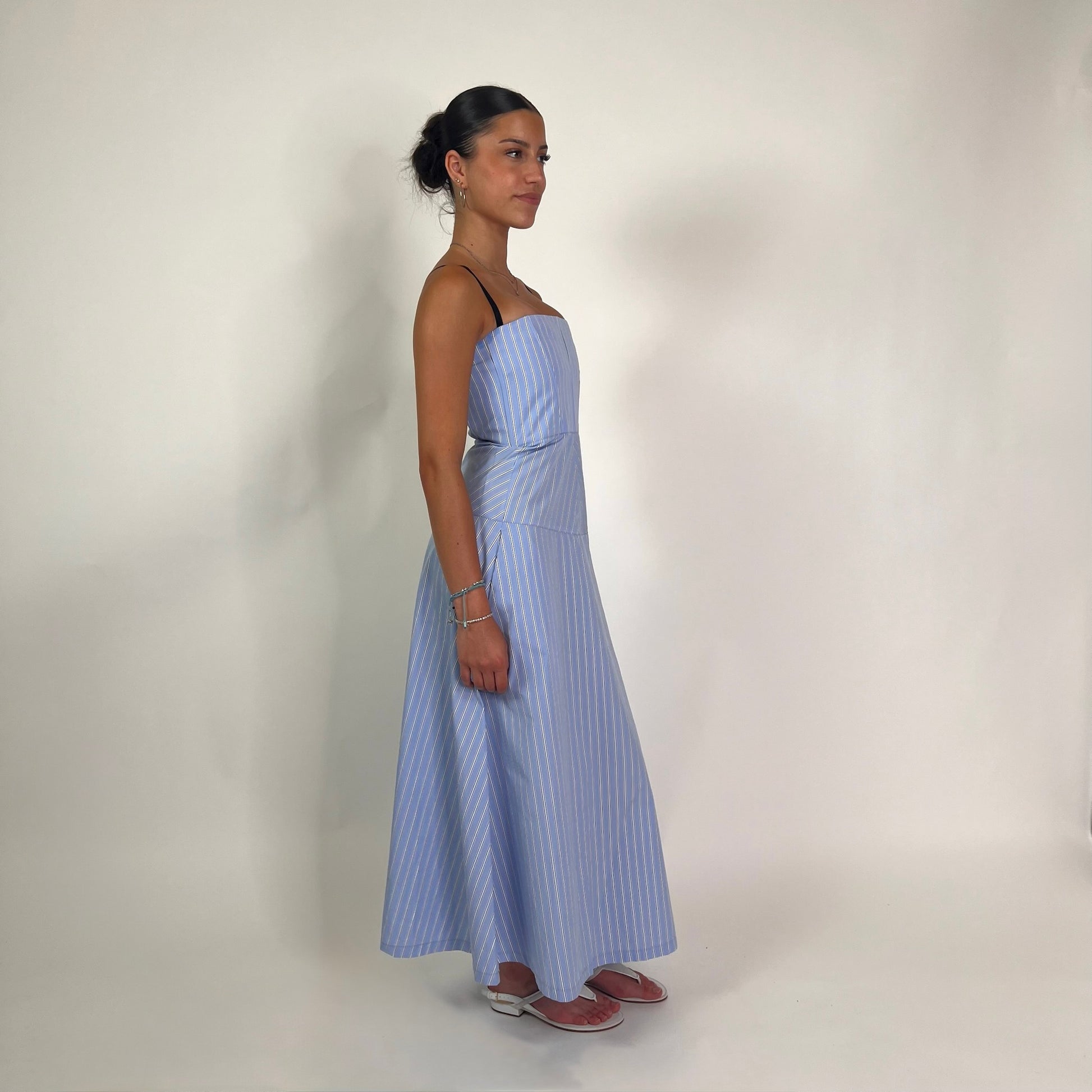 TELA Abito azzurro con camicia