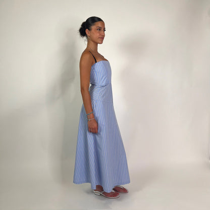 TELA Abito azzurro con camicia
