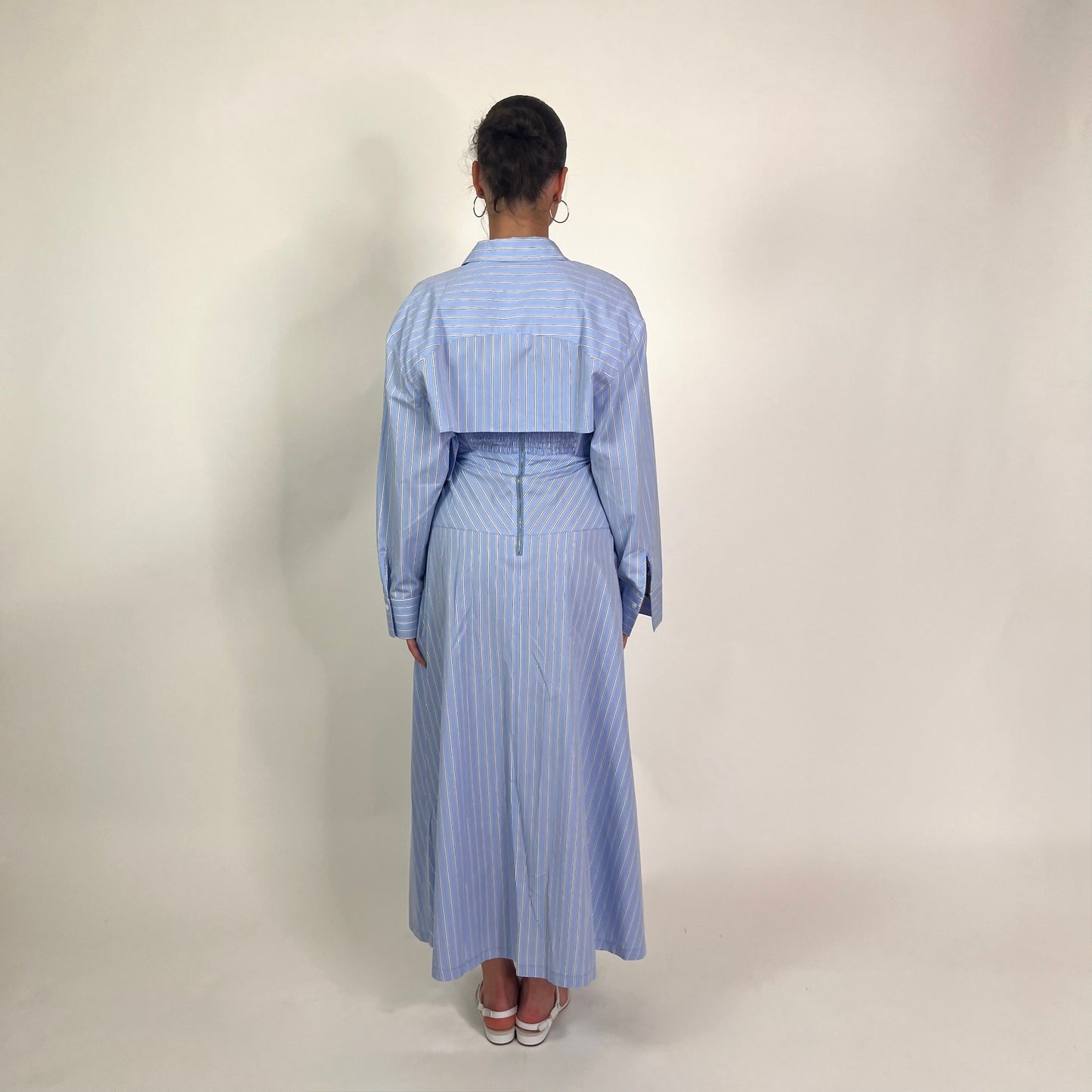 TELA Abito azzurro con camicia