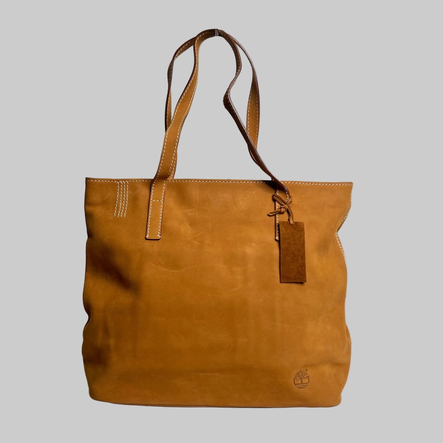 TIMBERLAND Borsa shopping in pelle scamosciata color cuoio
