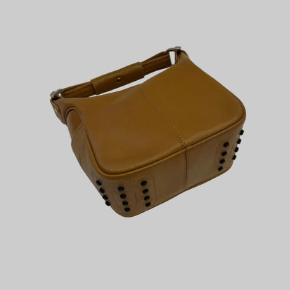 TOD'S Borsa cammello con gommini