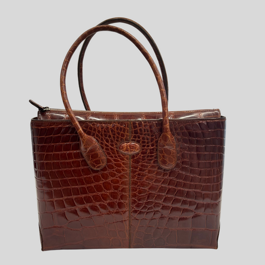 TOD'S Borsa in pelle di coccodrillo