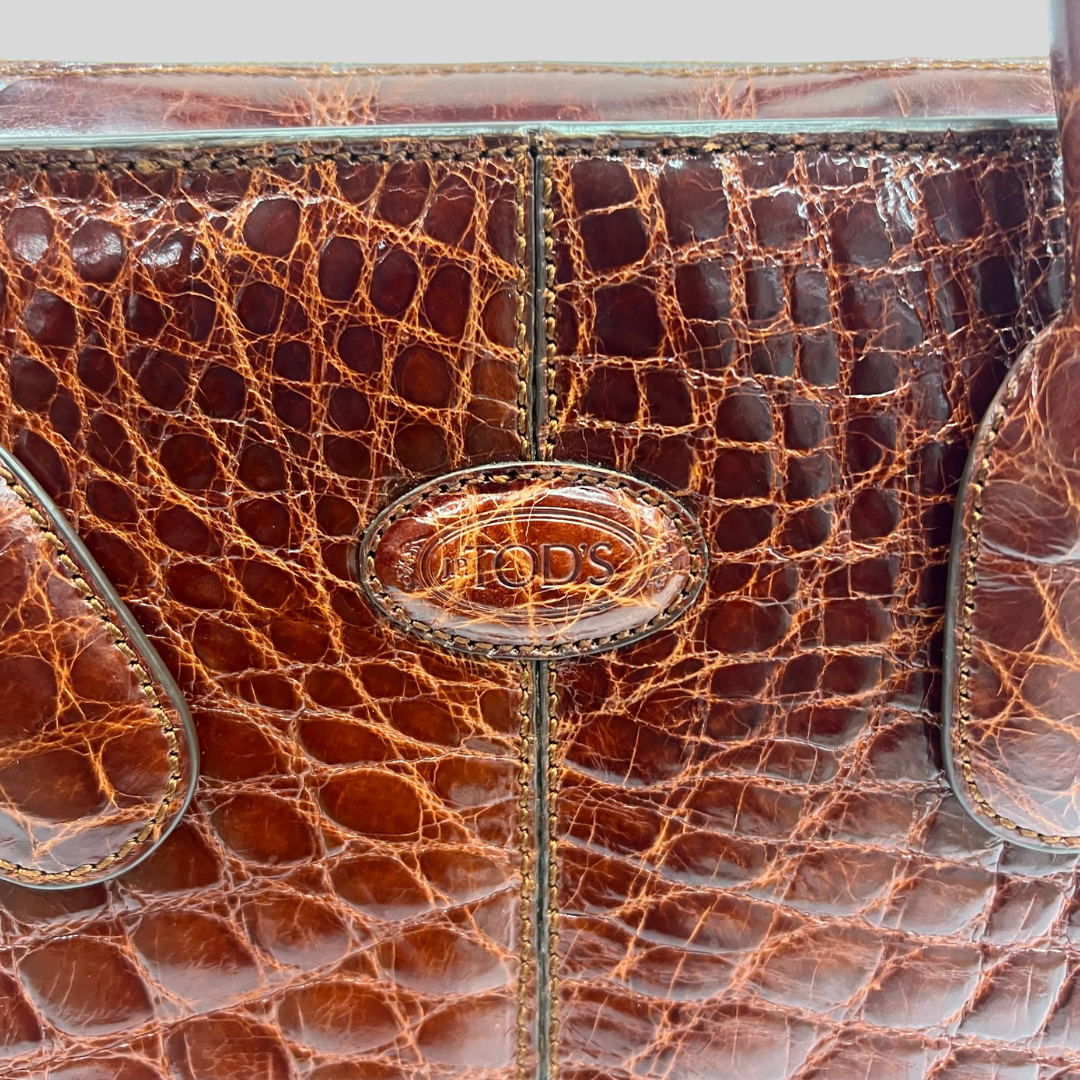 TOD'S Borsa in pelle di coccodrillo