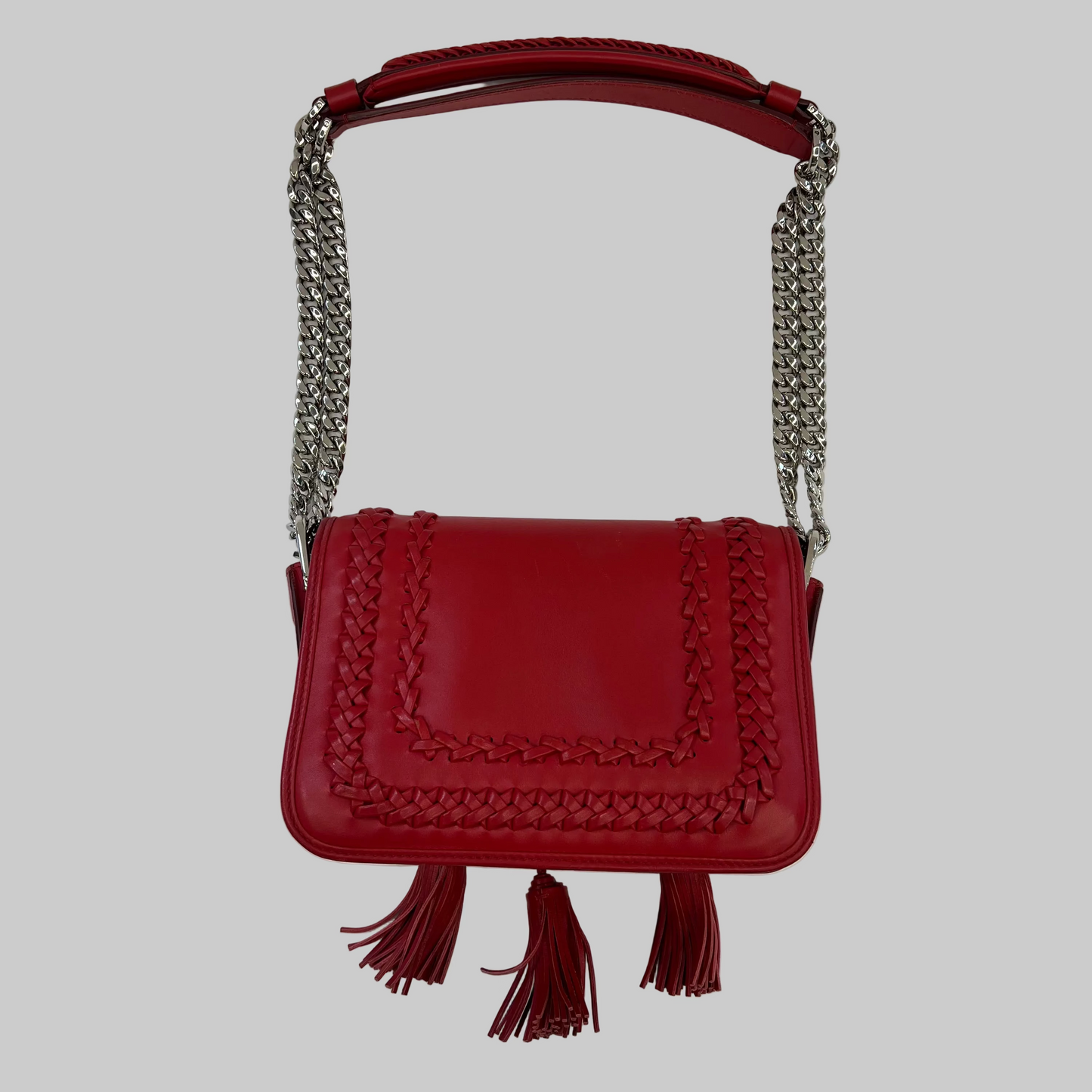 TOD'S Borsa in pelle rossa "Double T"
