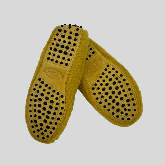 TOD'S Scarpa mocassino "Kate" in montone giallo