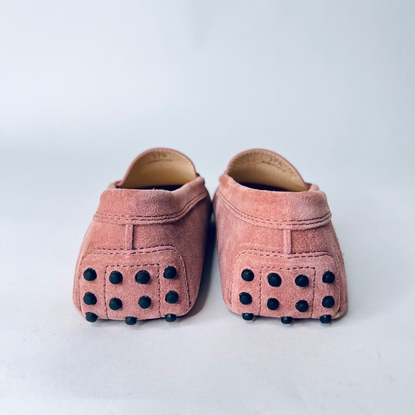 TOD'S Scarpa mocassino in pelle scamosciata rosa cipria