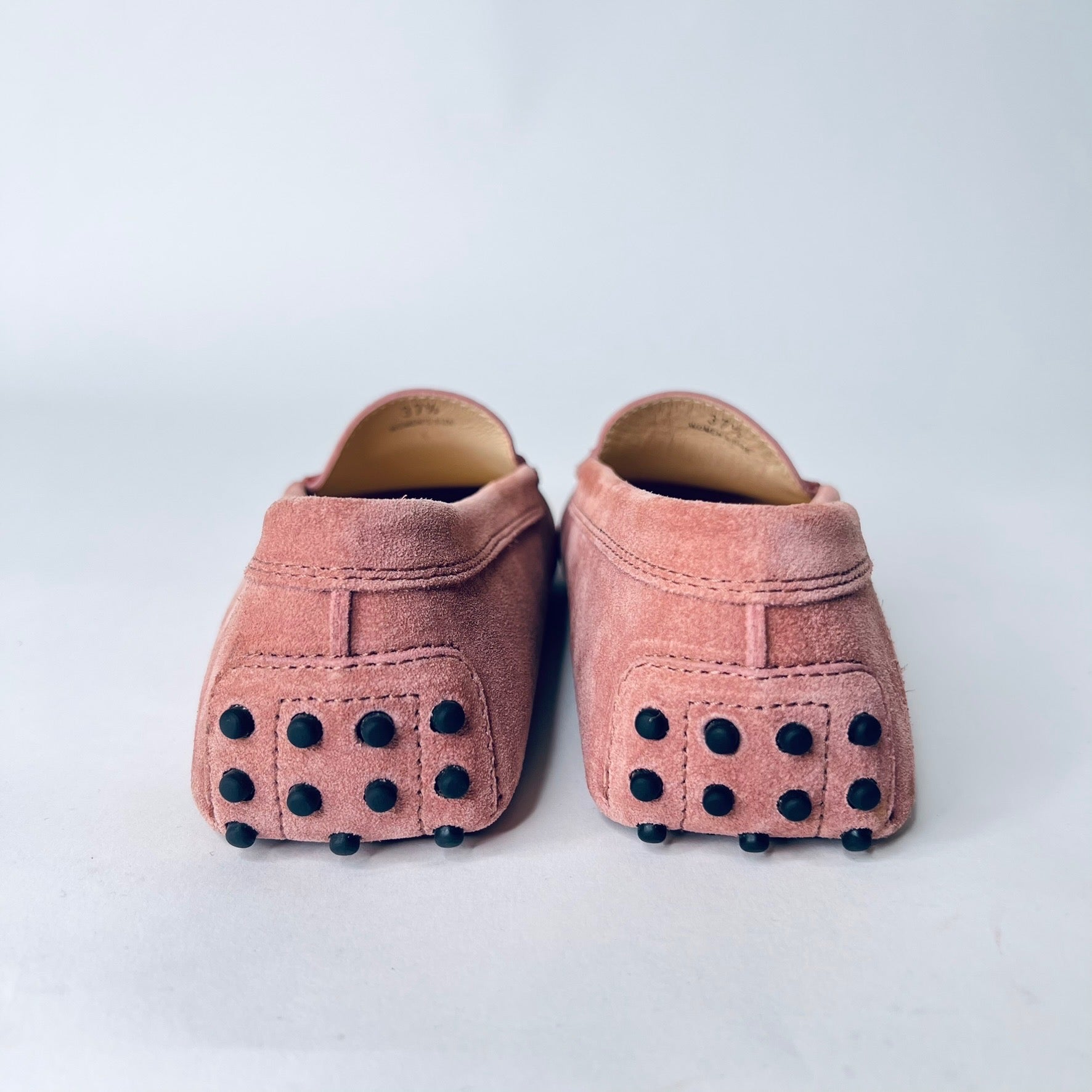 TOD'S Scarpa mocassino in pelle scamosciata rosa cipria