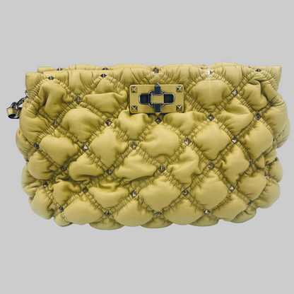 VALENTINO Borsa Spike Me Rockstude gialla 