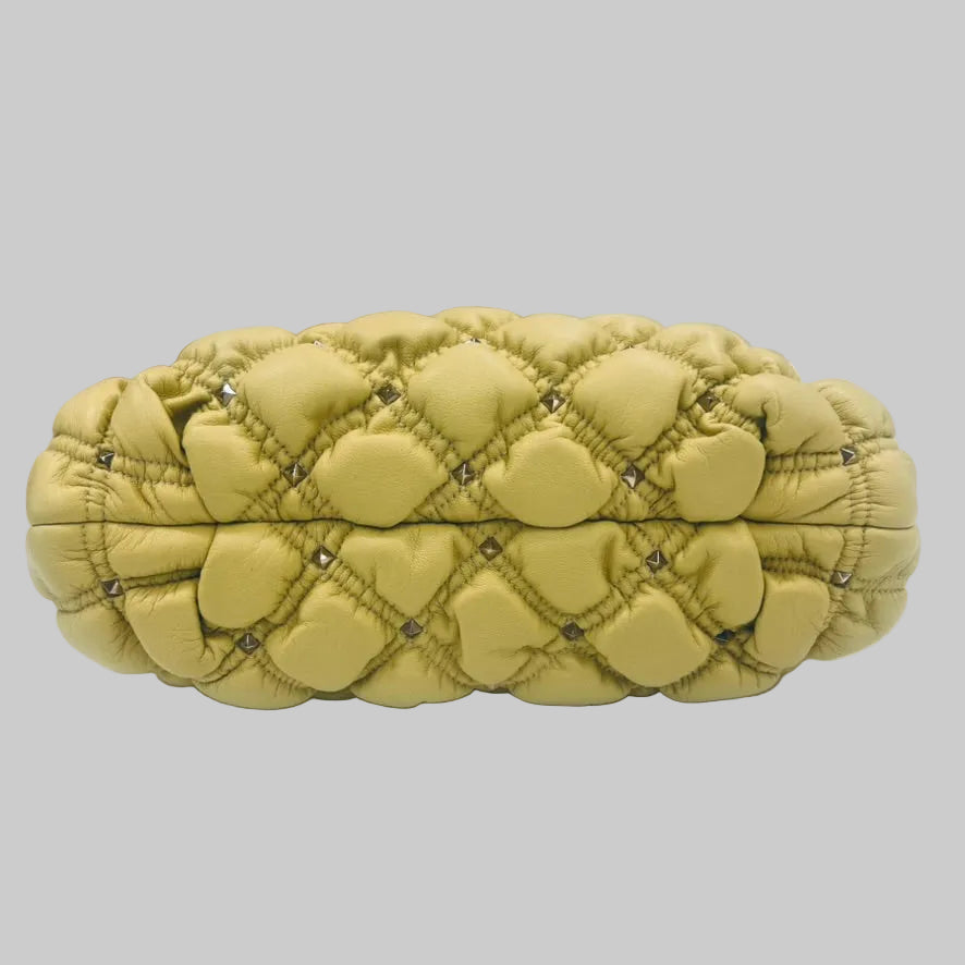 VALENTINO Borsa Spike Me Rockstude gialla 