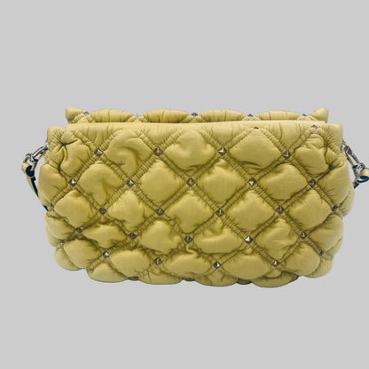 VALENTINO Borsa Spike Me Rockstude gialla 