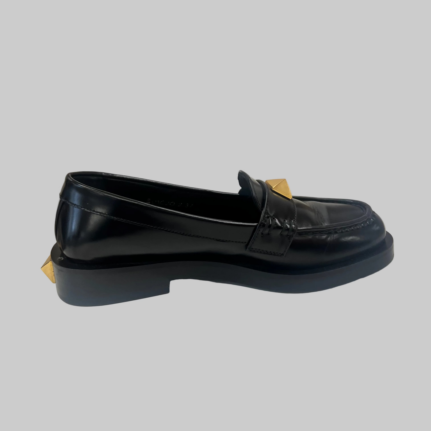 VALENTINO Mocassino nero Roman Stud