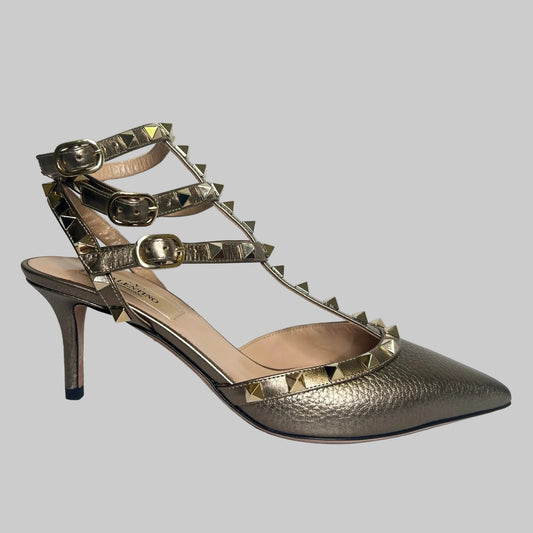 VALENTINO  Scarpe bronzo Rockstud
