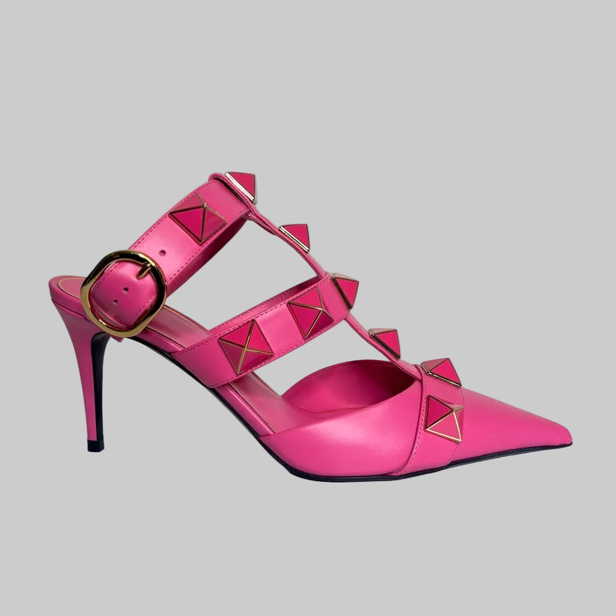 VALENTINO Scarpe rosa pink "Rockstud Roman"