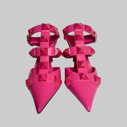 VALENTINO Scarpe rosa pink "Rockstud Roman"