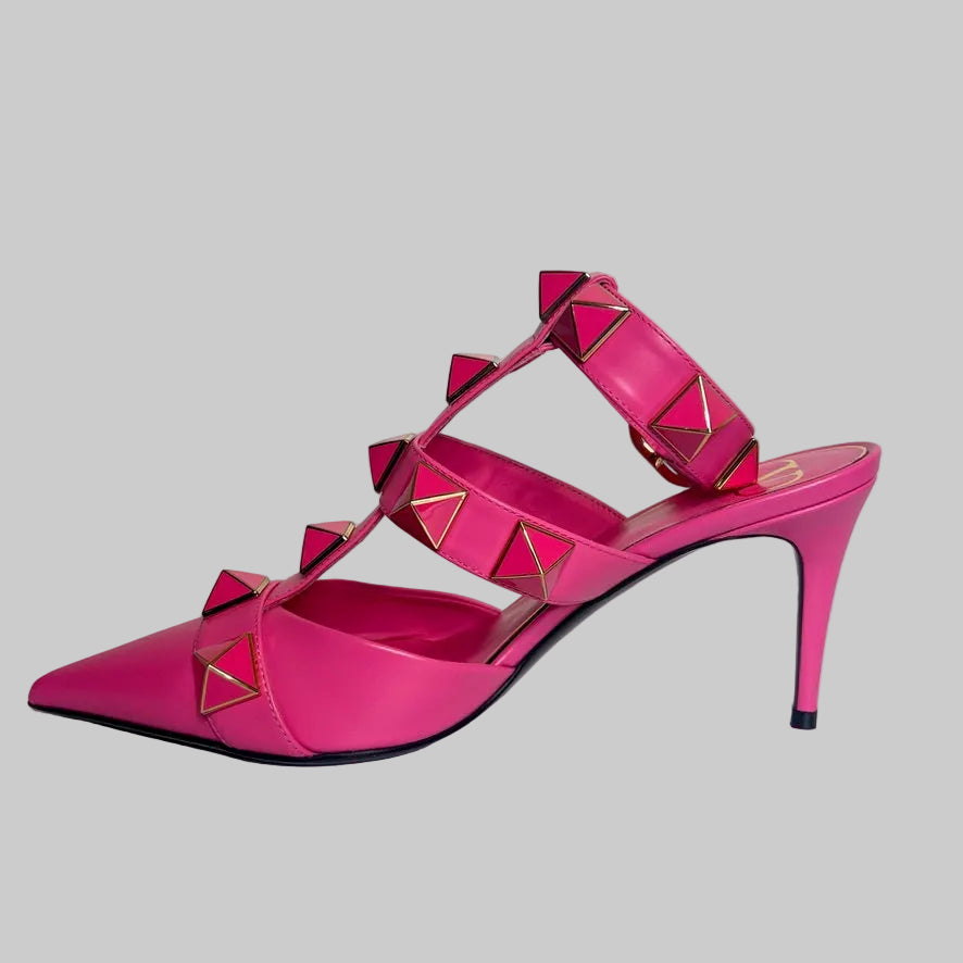 VALENTINO Scarpe rosa pink "Rockstud Roman"