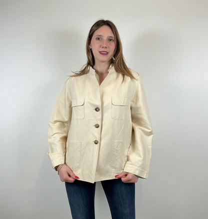WEEKEND MAX MARA Giacca camicia cotone color burro