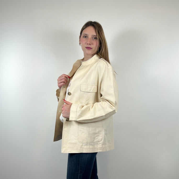 WEEKEND MAX MARA Giacca camicia cotone color burro