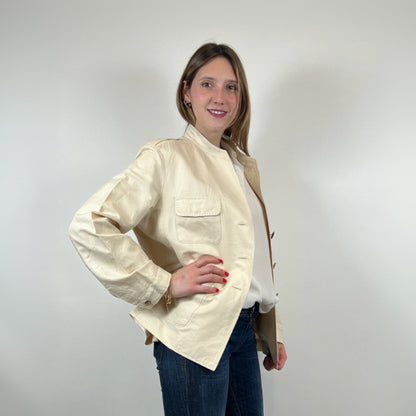 WEEKEND MAX MARA Giacca camicia cotone color burro
